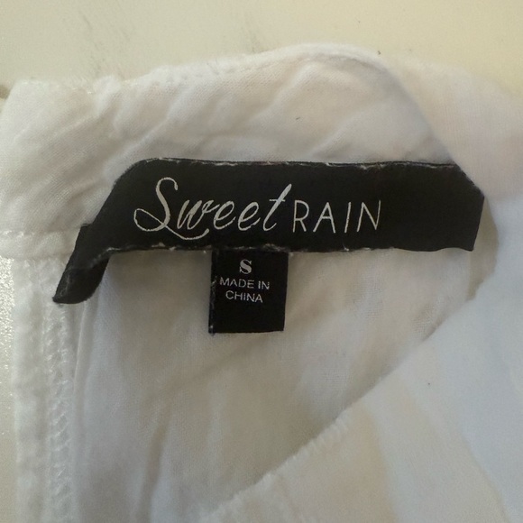 White Sleeveless Eyelet maxi Dress Size Small - Picture 3 of 6